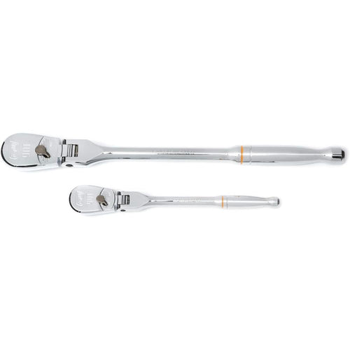 GearWrench 81216T 2 pièces. Jeu de clés à cliquet à tête flexible à entraînement 1/4" et 3/8" à 90 dents