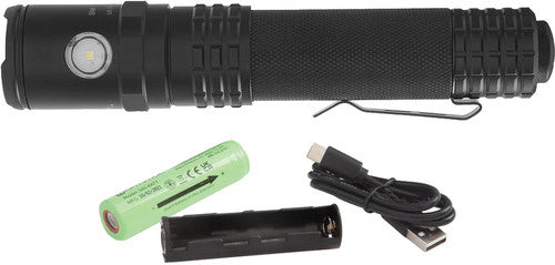Bayco USB-588XL 6" Rechargeable Dual-Light™ Tactical Flashlight, 1100/850/350 Lumens - MPR Tools & Equipment