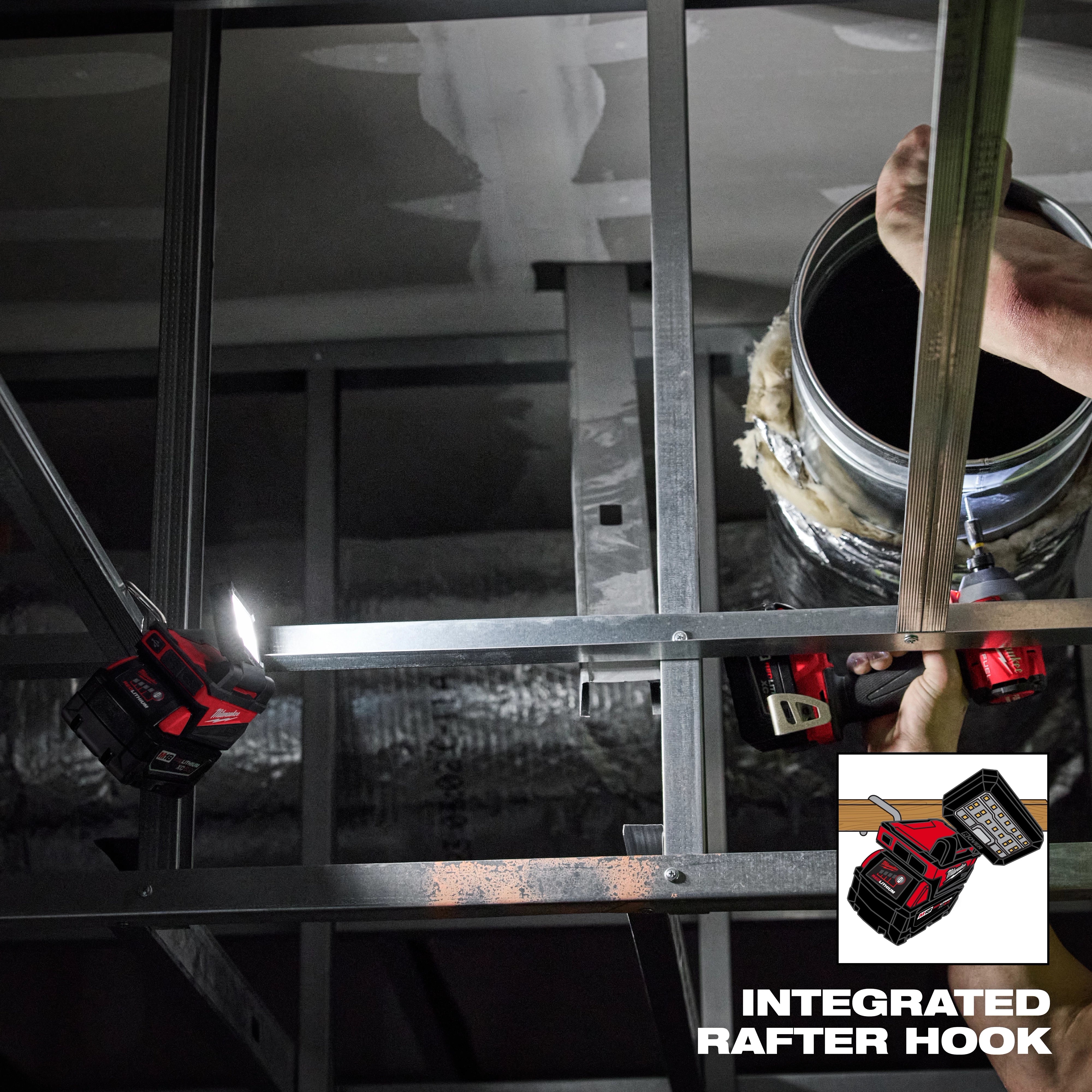 Milwaukee Tool 2359-20 M18 ROVER Flood Light with USB-A and USB-C charging ports