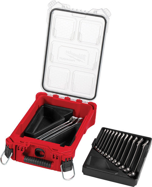 Milwaukee Tool 48-22-9483 15pc Metric Combination Wrench Set W/ Packout™ Compact Organizer - MPR Tools & Equipment