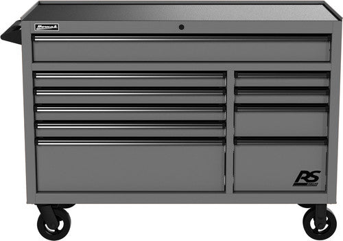 Homak GR04054010 54 RS Pro 10-Drawer Rolling Cabinet - Grey" - MPR Tools & Equipment