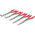 Titan Tools 60769 5-Pc 11" Long Nose Pliers Set - Straight, 45°, 90°, Flat & Large Hose Grip Pliers