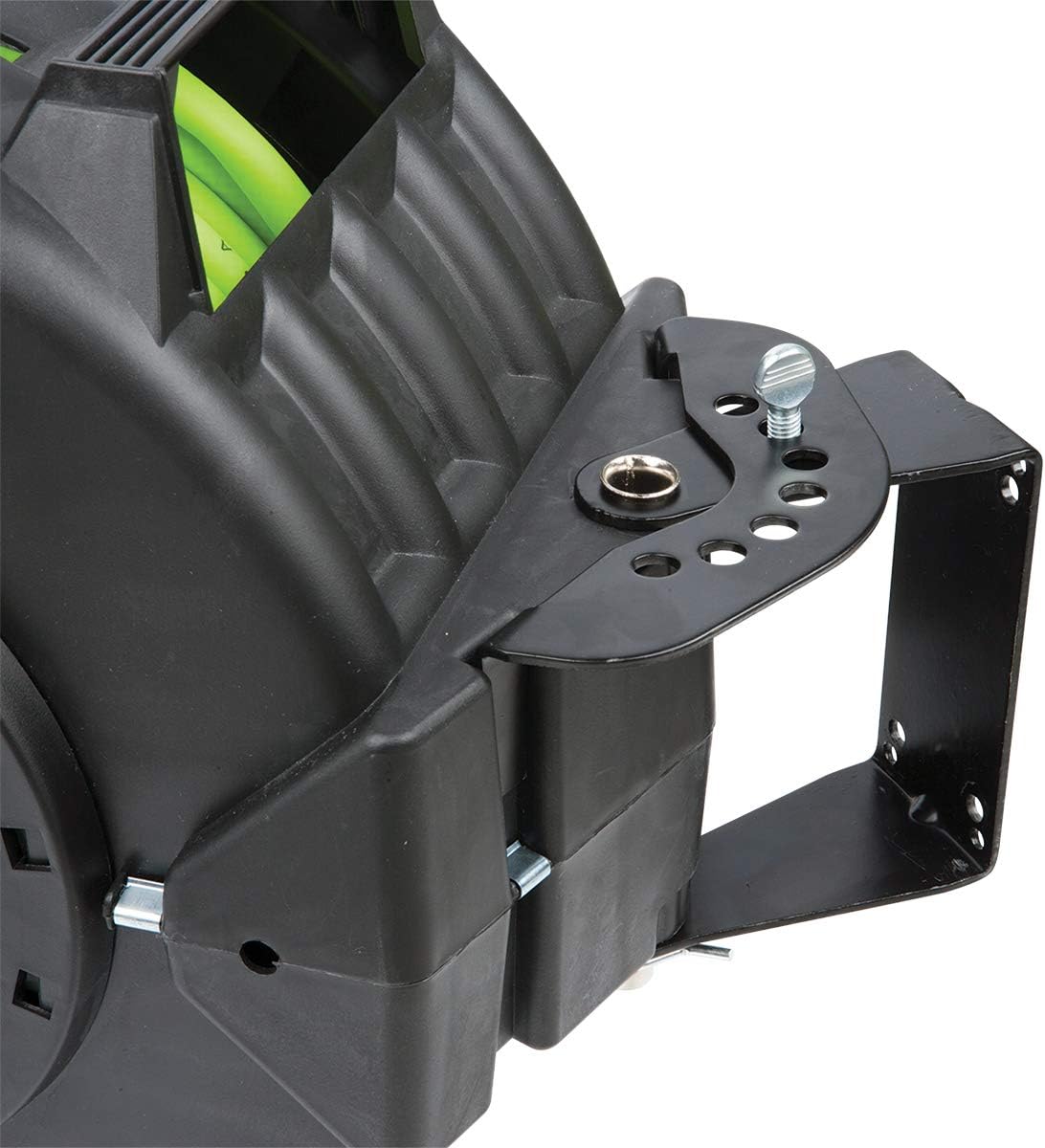 Legacy Manufacturing L8306FZ Flexzilla Enrouleur de tuyau d'air rétractable avec technologie Levelwind, 3/8" X 75'