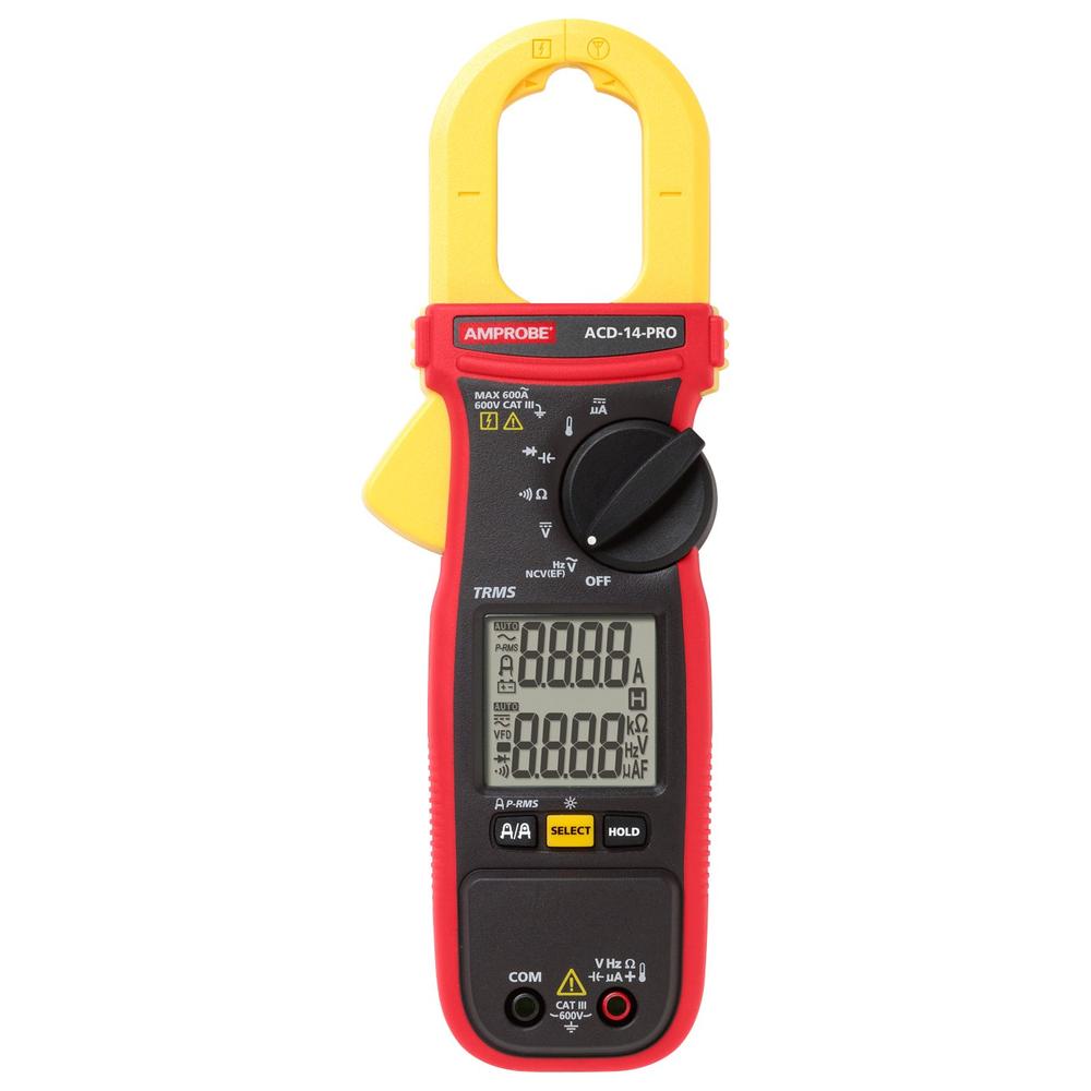 Amprobe 4718977 DUAL DISPLAY 600 A TRMS CLAMP MULTIMETER - MODEL #ACD-14-PRO