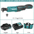 Makita Power Tools RW01R1 12V max CXT Lithium-Ion Cordless 3/8" / 1/4" Sq. Drive Ratchet Kit (2.0Ah)