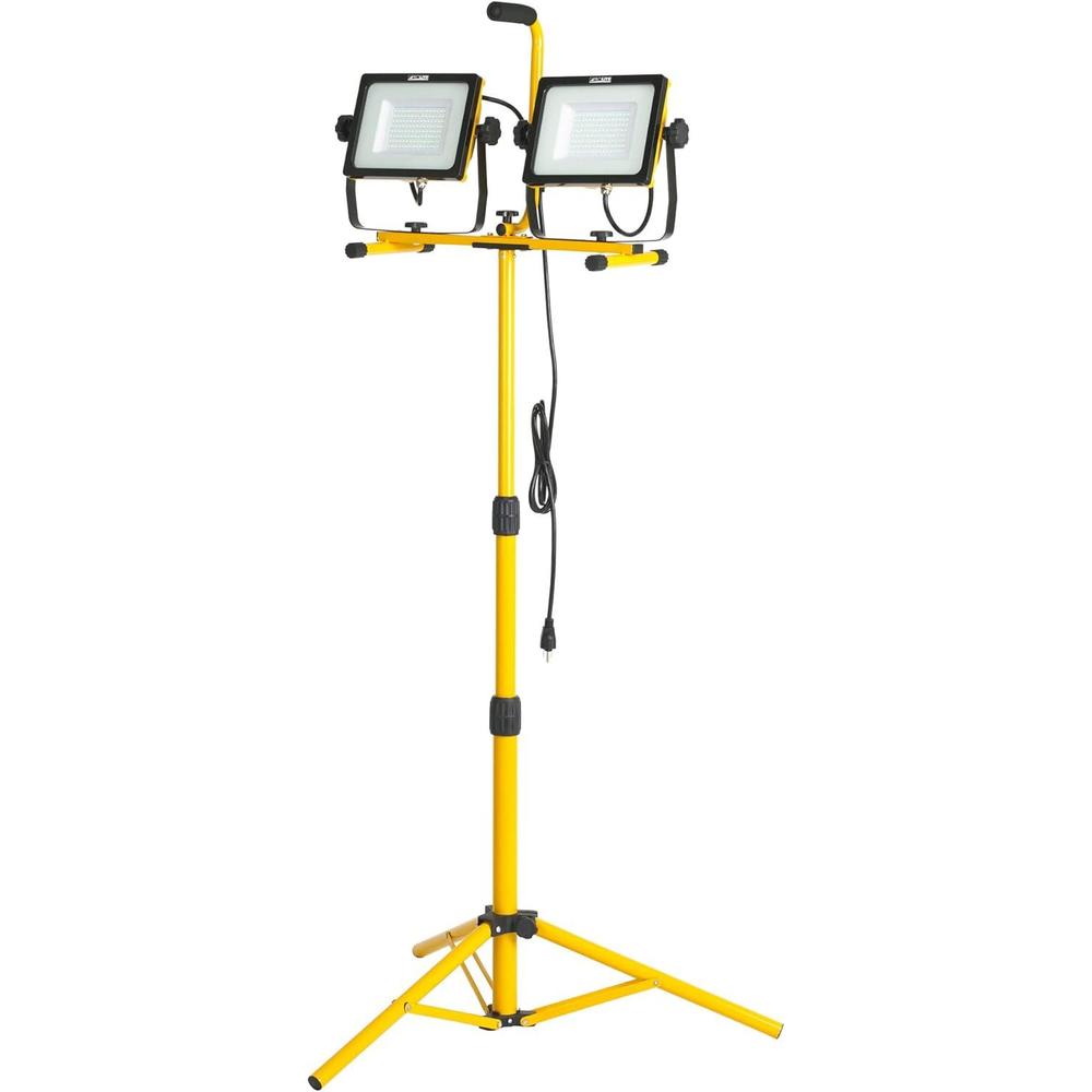 Twin 14.000 Lumen 120 SMD LED Super Bright FLOODLIGHTS Job SITE Work Light with Detachable Tripod LF240ST