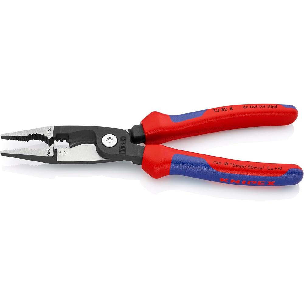 Knipex 13 82 8 Electrical Installation Pliers-Comfort Grip 12,14 AWG