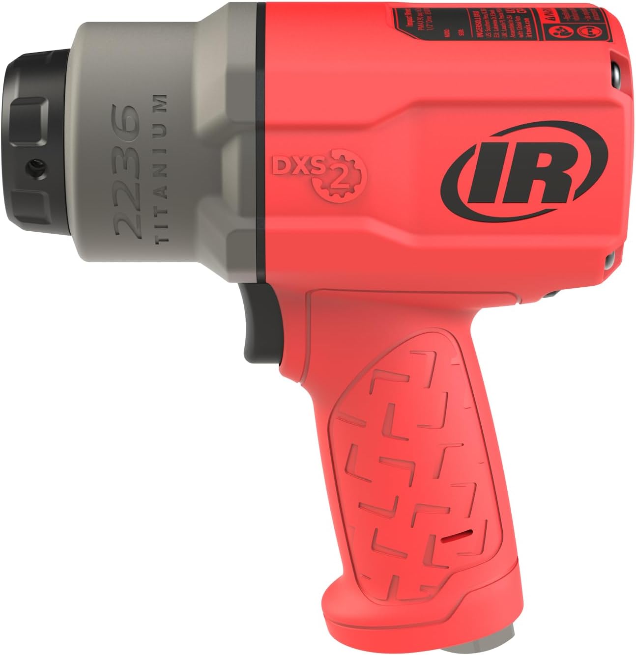 Clé à chocs silencieuse à enclume standard 1/2" Ingersoll Rand 2236QTIMAX-R avec système DXS Drive Xchange, 1 500 pi-lb, 7 500 tr/min