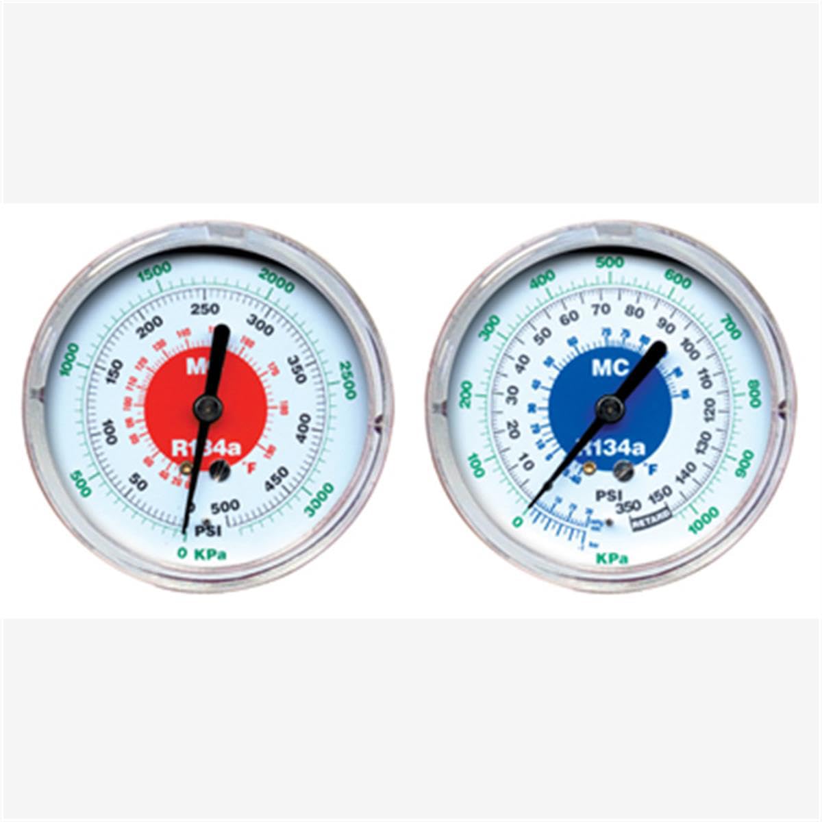 Mastercool 86350 Low Side R134a 3 1/8" (80mm) Gauge