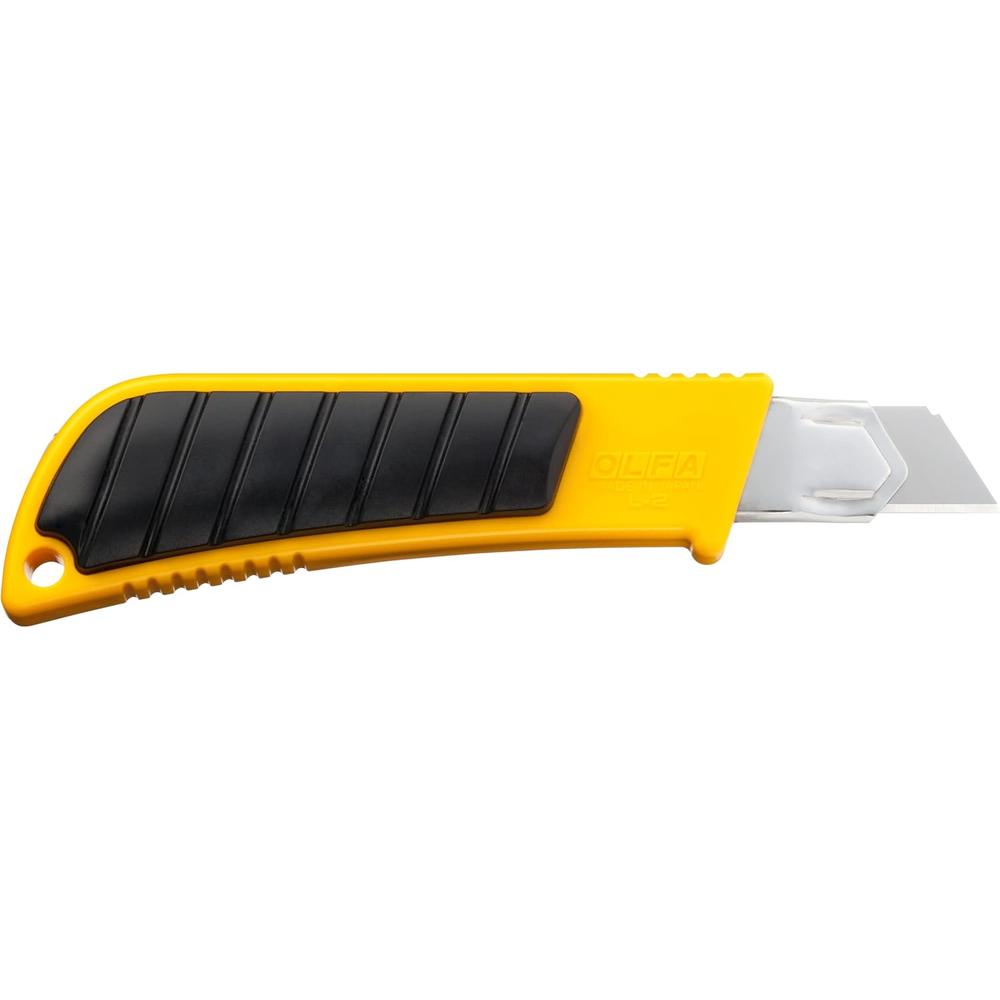 Olfa L-2 18mm Classic Heavy-Duty Utility Knife with Rubber Inset