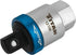 Titan Tools 12109 1/2-In Drive Ratcheting Breaker Bar Adapter - rear angle view showing 1/2-in drive output and directional switch collar