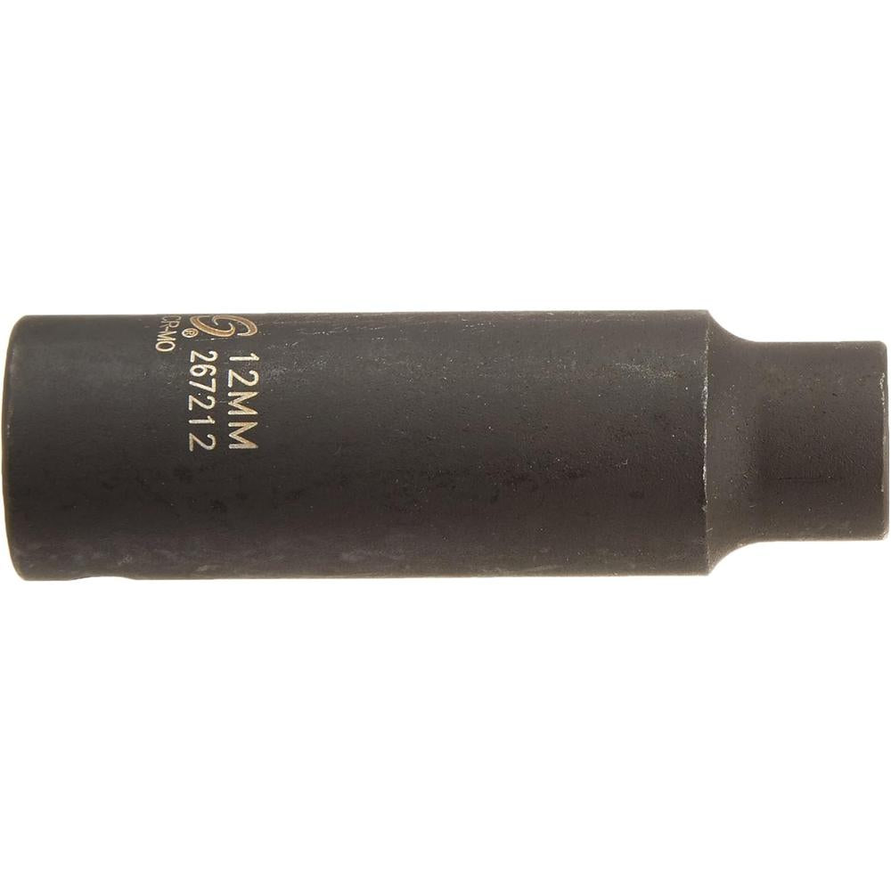 Sunex Tools 267212 1/2 in. Drive 12-mm 12-Point Deep Impact Socket