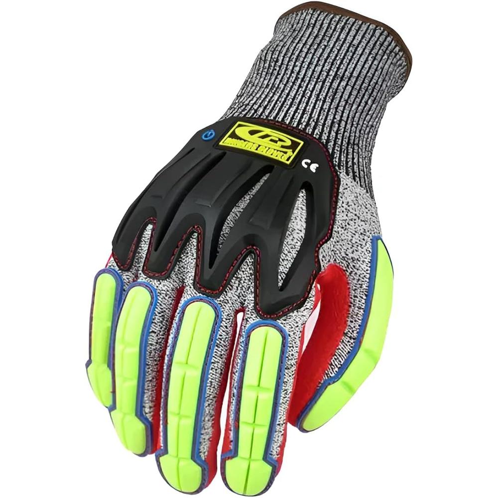 Ringers Gloves 065T-10 Gants de protection contre les chocs enduits de nitrile - Grand