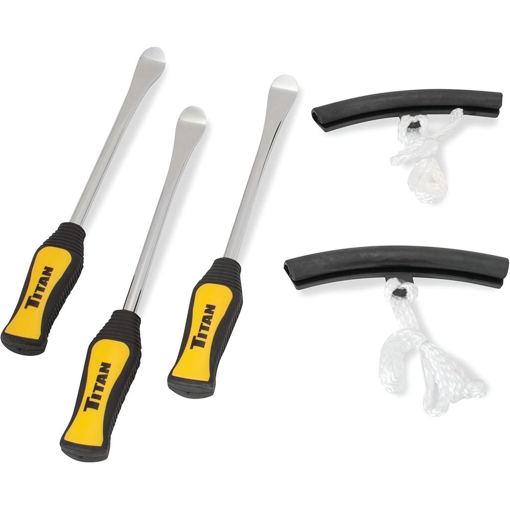 Titan Tools 85533 5-PC MOTORCYCLE/SMALL AIR-FILLED TIRE SPOON SET WITH RIM GUARDS
