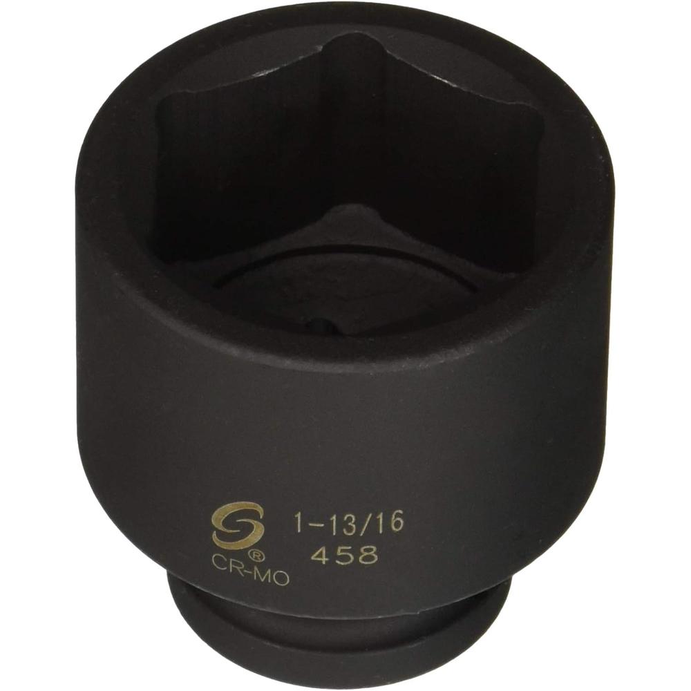 Sunex Tools 458 3/4" Drive Standard 6 Point Impact Socket 1-13/16"