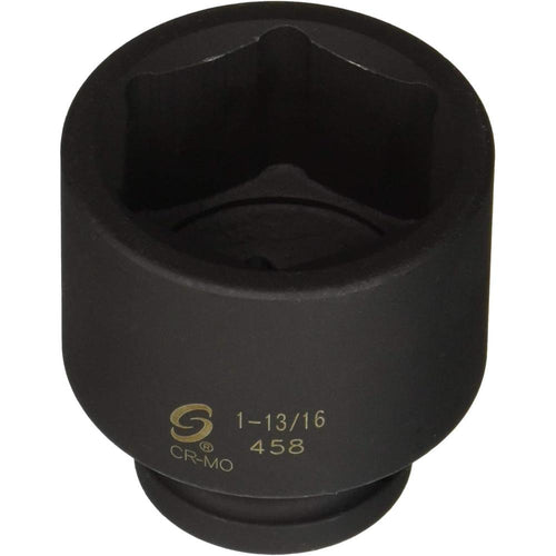 Sunex Tools 458 3/4" Drive Standard 6 Point Impact Socket 1-13/16"