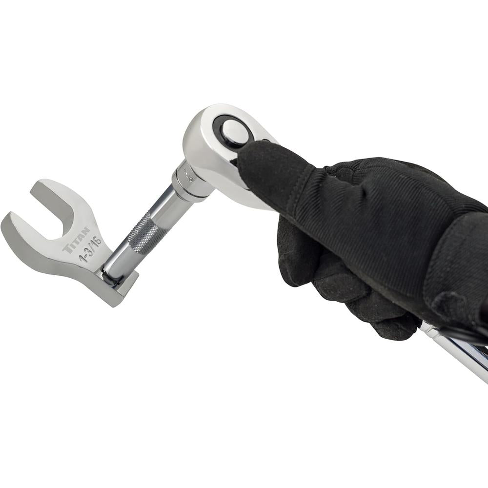 Titan Tools 17671 7pc 1/2" Drive SAE Jumbo Crowfoot Wrench Set, 1" - 1-3/8"