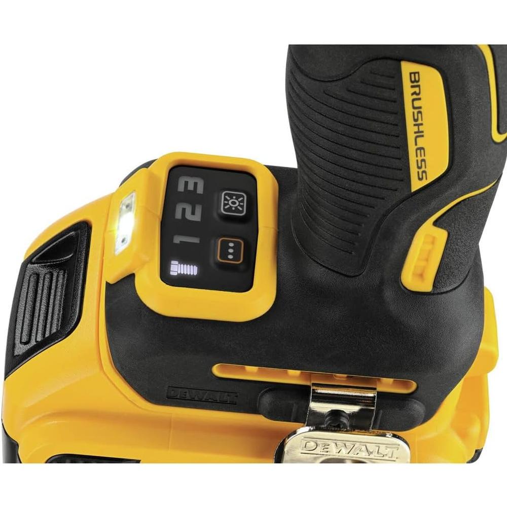 Dewalt DCF891B 20V MAX XR 1/2" CLÉ À CHOCS DE MOYENNE GAMME AVEC ENCLUME À ANNEAU DE PORC (OUTIL UNIQUEMENT), 600 FT-LBS, 0-2000 RPM