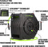 Legacy Manufacturing 1/2" x 50' Retractable Air Hose Reel LEGL8335FZ Industrial Products & Tools
