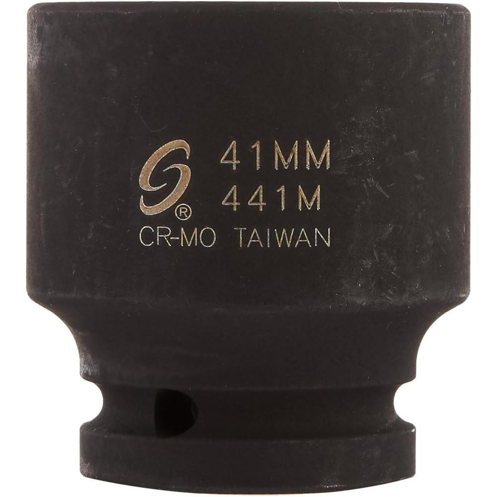 Sunex Tools 441M 3/4 in. Drive Standard 6 Point Metric Impact Socket, 41-mm