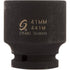 Sunex Tools 441M 3/4 in. Drive Standard 6 Point Metric Impact Socket, 41-mm