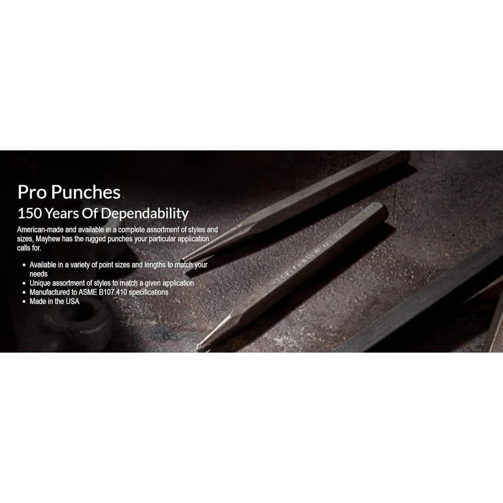 Mayhew Tools 21401 Pin Punch 1/2" X 10"