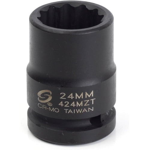 Sunex Tools 424MZT 3/4 in. Drive 24-mm 12-Point Thin Wall Impact Socket