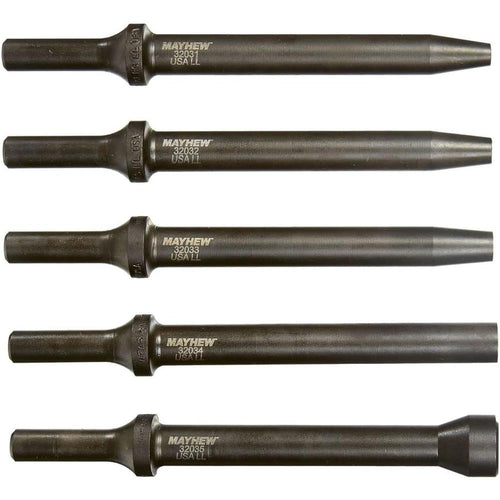Mayhew Tools 32030 5-Piece .401 Parker Turn-Type Shank Round Head Riveter Set