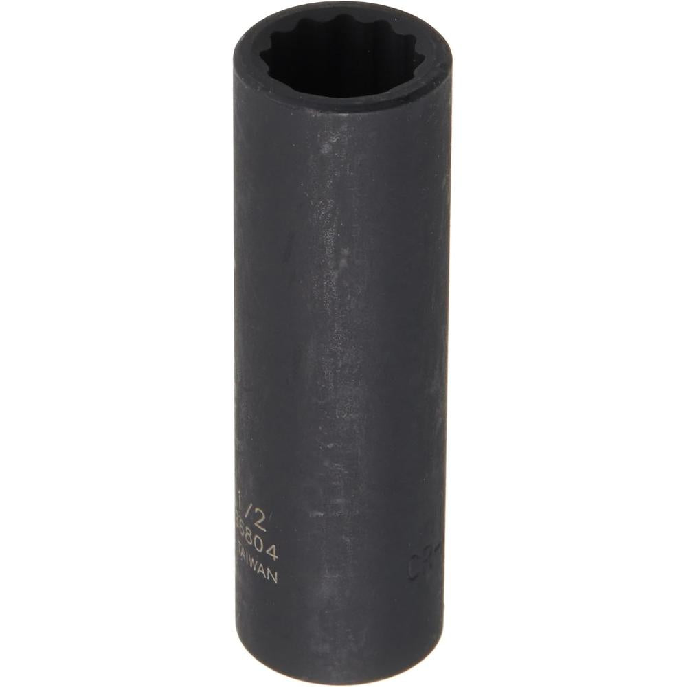 Sunex Tools 36804 3/8" Dr. 1/2" 12-Point Deep Impact Socket