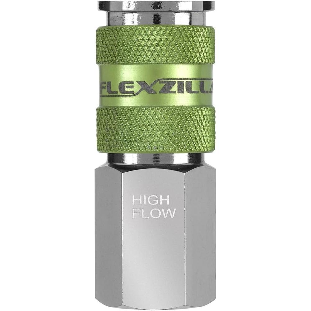 Legacy Manufacturing A53416FZ Flexzilla Pro High Flow Coupler, 1/4" FNPT, 1/4" Body