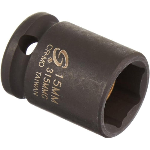 Sunex Tools 315MMG 3/8 in. Drive 15-mm Magnetic Impact Socket