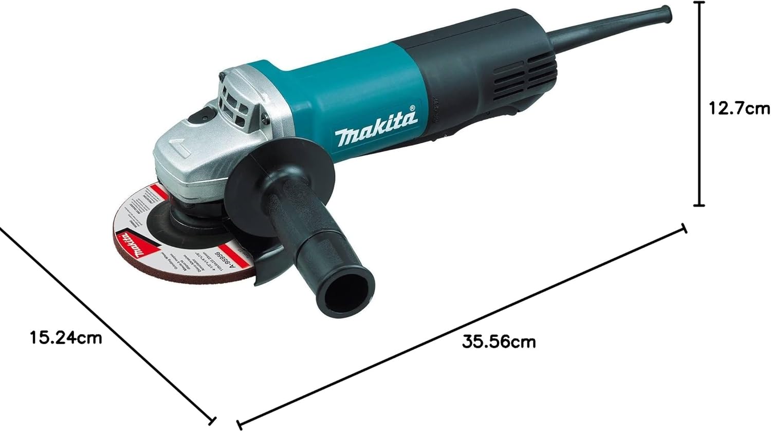 Makita Power Tools 9557PB 4-1/2-Inch Angle Grinder with Paddle Switch