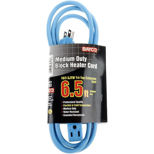 Bayco SL-763 6,5 pieds. Rallonge pour temps froid à 3 prises - 13 A