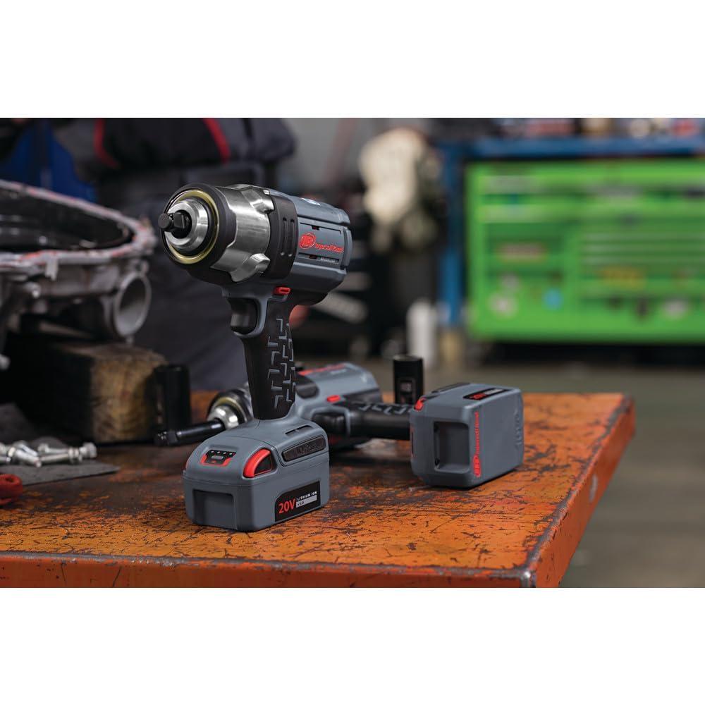 Ingersoll Rand W7152-K22 20V High Torque 1/2 Inch Drive Cordless Impact Wrench, 2 Battery Kit