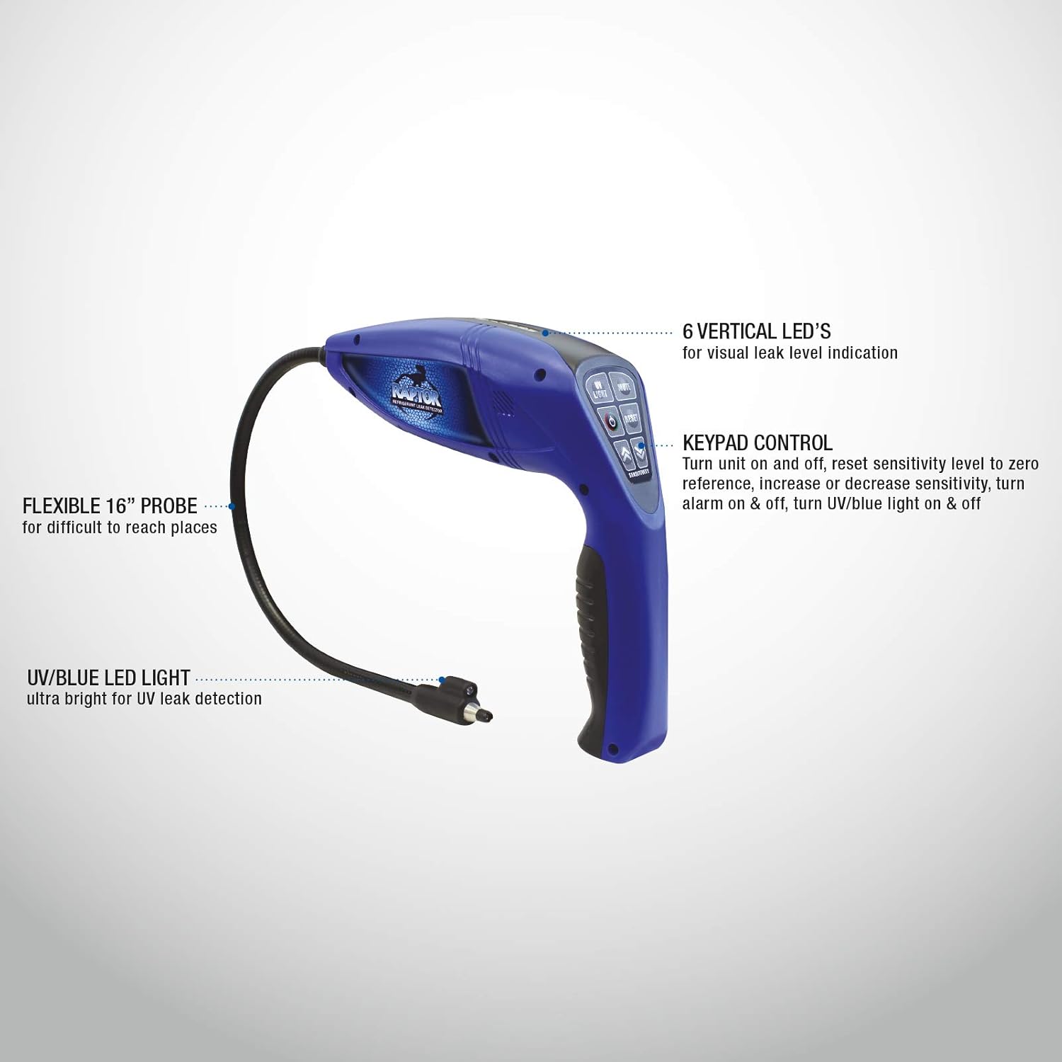 MASTERCOOL 56200 Blue Raptor Refrigerant Leak Detector (with Uv Light)