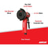 AirCat 6525-A Inline Cut-Off Tool w/ Adjustable Guard Small 3" Red & Black