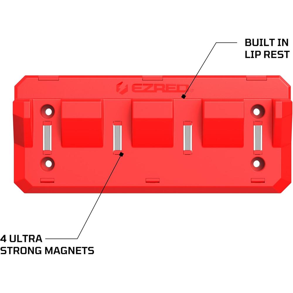 EZRED EZPB4-R 4-Slot Magnetic Pry Bar Holder