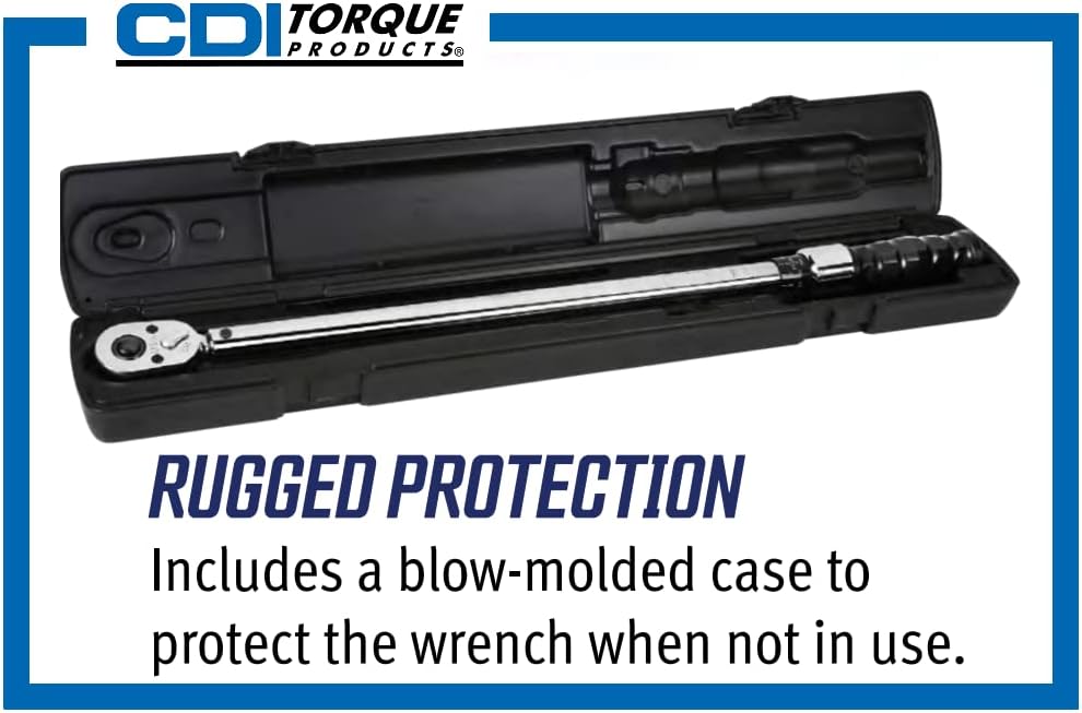 CDI Torque Products 1503MFRPH Clé dynamométrique micrométrique réglable 1/2" Gamme 20 à 150-Ft.lbs