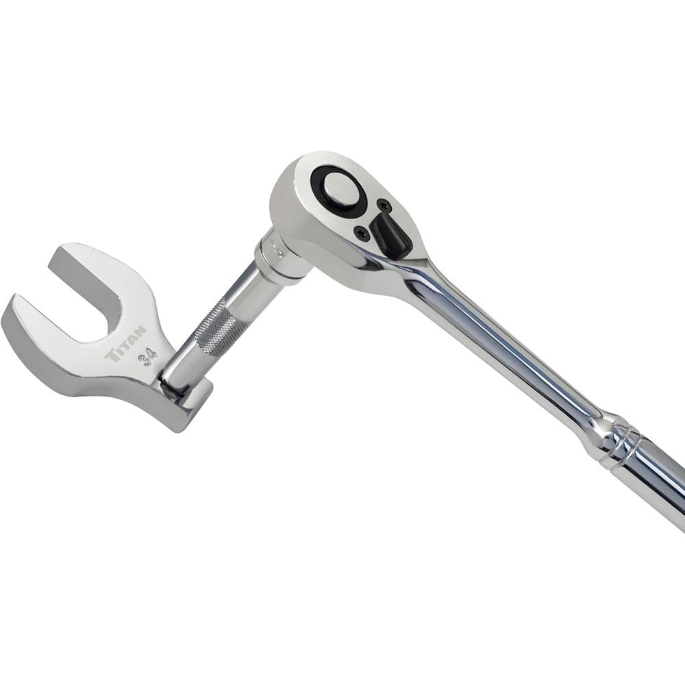 Titan Tools 17670 7pc 1/2" Drive Metric Jumbo Crowfoot Wrench Set, 34mm-46mm