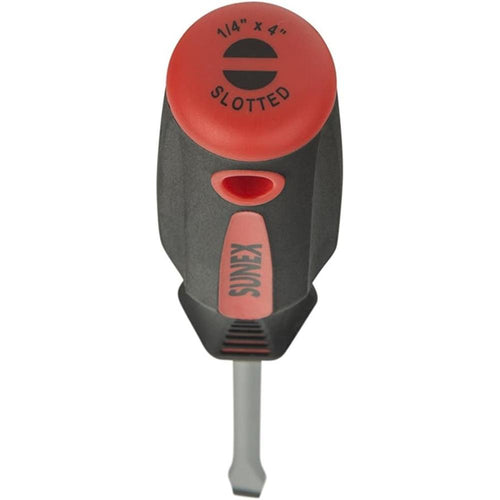 Sunex Tools 11S3X4H Slotted Screwdriver 1/4" x 4" with Bolster