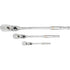 GEARWRENCH 81276T 3pc 1/4", 3/8" & 1/2" Drive 90-Tooth Locking Flex Head Teardrop Ratchet Set