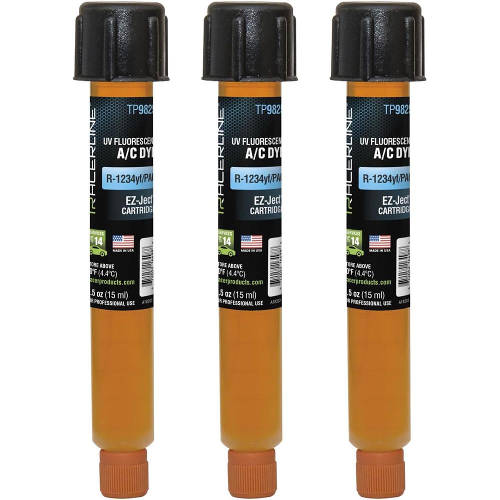 Tracerline TP9825-P3 EZ-Ject R-1234yf/PAG Cartridge (Set of 3)