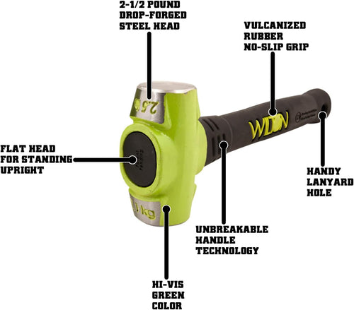 Wilton Tools 20212 2-1/2lb Head 12" B.A.S.H. Sledge Hammer