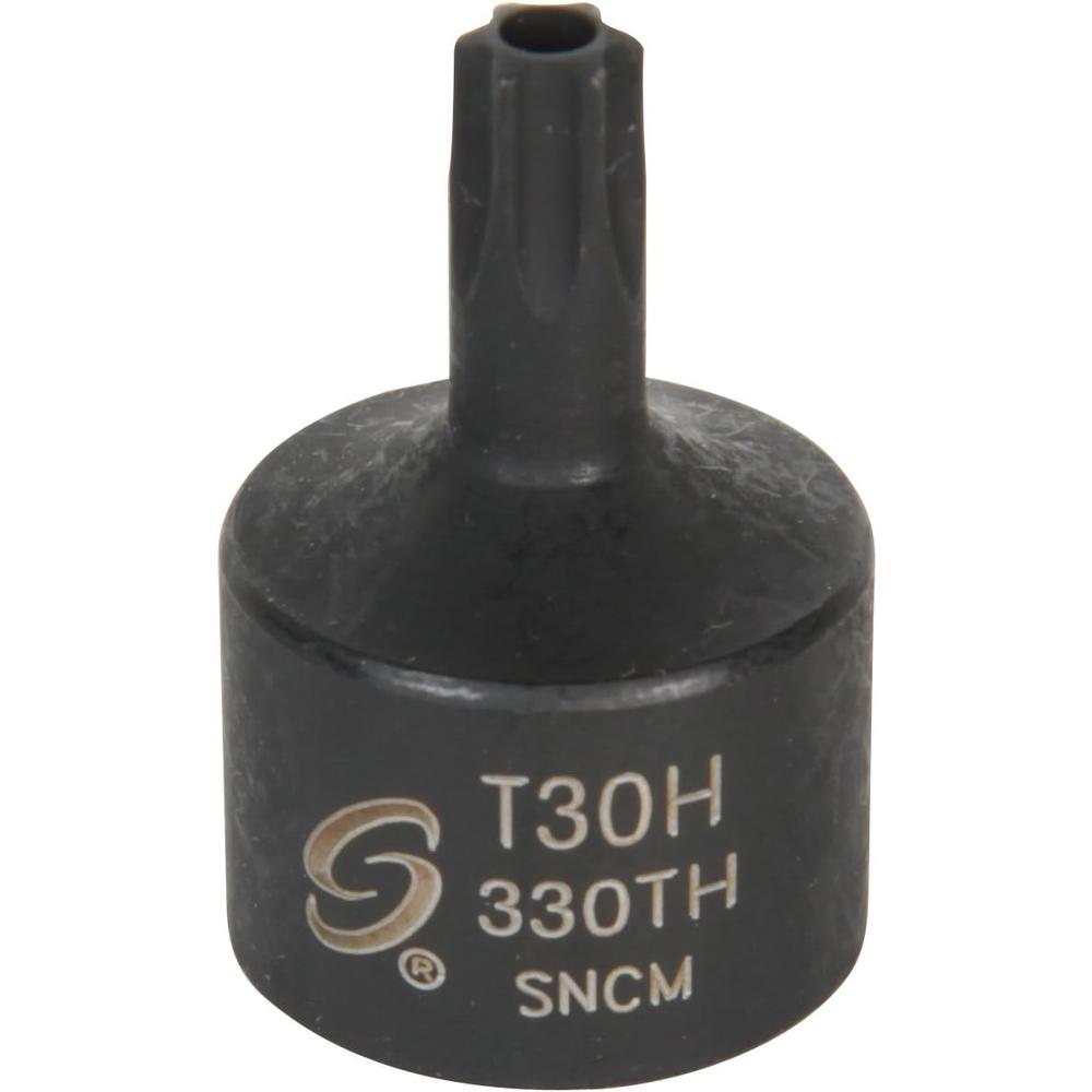 Sunex Tools 330TH 3/8" Dr. T30H Stubby Tamperproof Internal Star Impact Socket