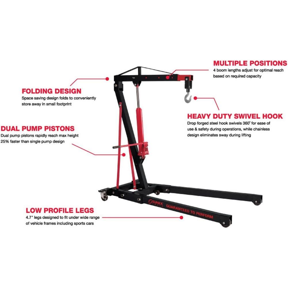 Sunex Tools 5221 1-Ton Engine Crane