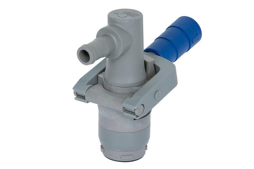 Fill-Rite MMNM075RPV Reusable Non-Metallic Micro Matic RPV 4 Pin Dispense Coupler W/ 3/4" Horizontal Hose Barb, EPDM Seals. Container Must Have 4 Key Container Valve.