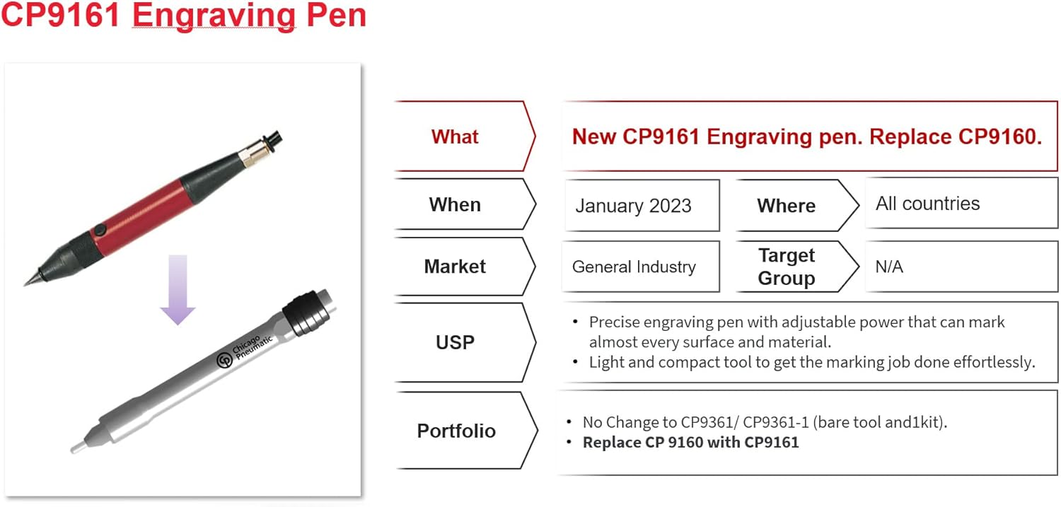 Chicago Pneumatic 9161 ENGRAVING PEN