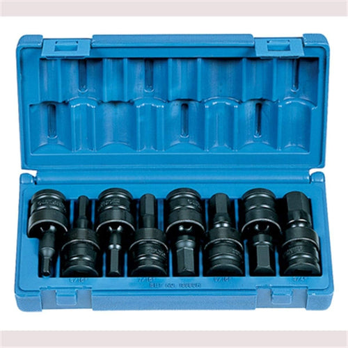 Grey Pneumatic 1398UH 1/2" Drive 8 Piece Universal Hex Driver Set