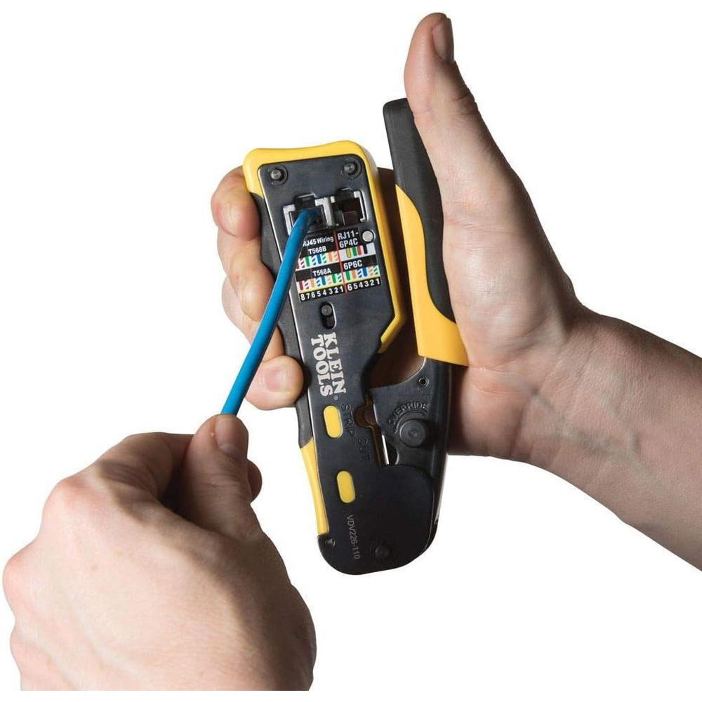Klein Tools VDV226110 PASS THRU RJ45 CRIMP TOOL