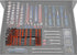 Tool Grid TGH-HXBT Hex Bit Holder Kit shown in use on a Toolgrid board organizing hex bits and driver bits